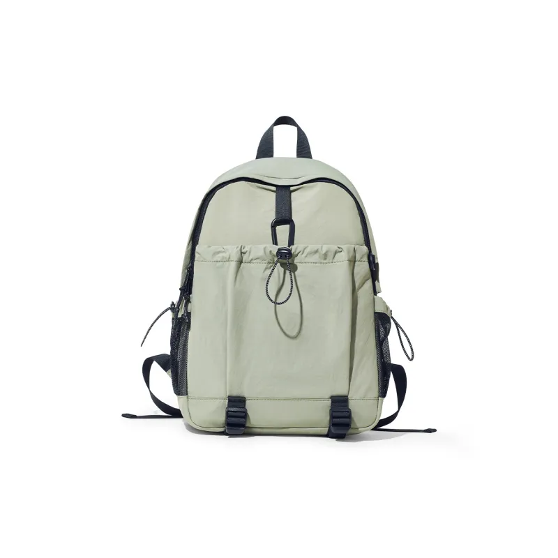 BOSTANTEN Fabric Backpack Men's Black/Green-5