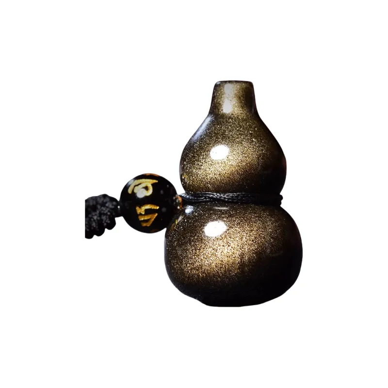 ZHIZUO Natural Obsidian Pendants Unisex-0
