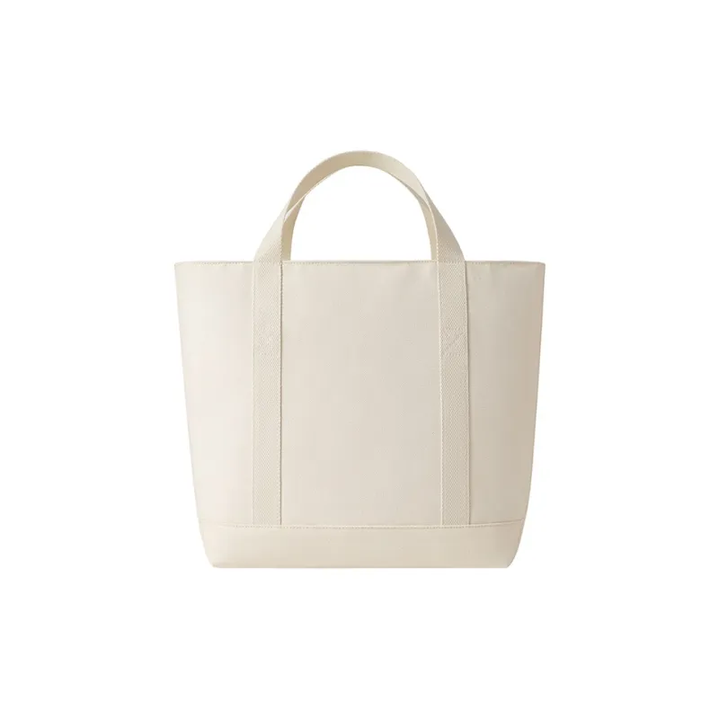 MAH Cotton Tote Handbag Unisex Ecru-3