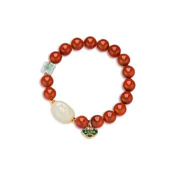 RIXIANGWAN South Red Agate Bracelets Unisex