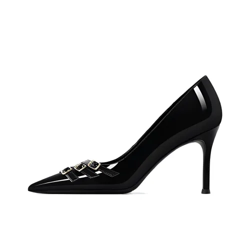 GOSO Slim Heel High Heels Women's Black