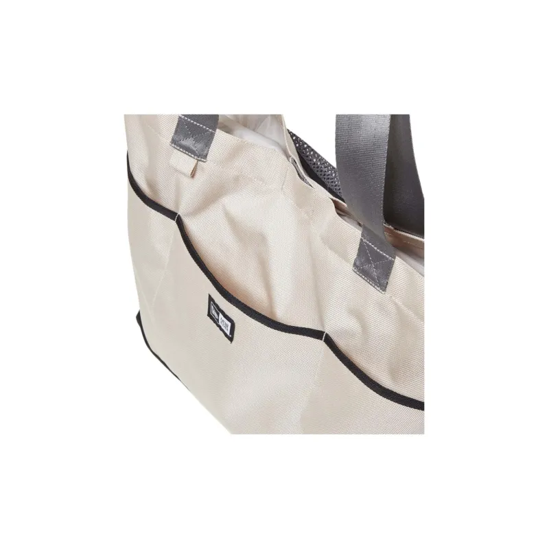 New Era Polyester Tote Bag, Shopping Bag, Shoulder Bag, Crossbody Bag, Handbag Unisex Stone Gray-10