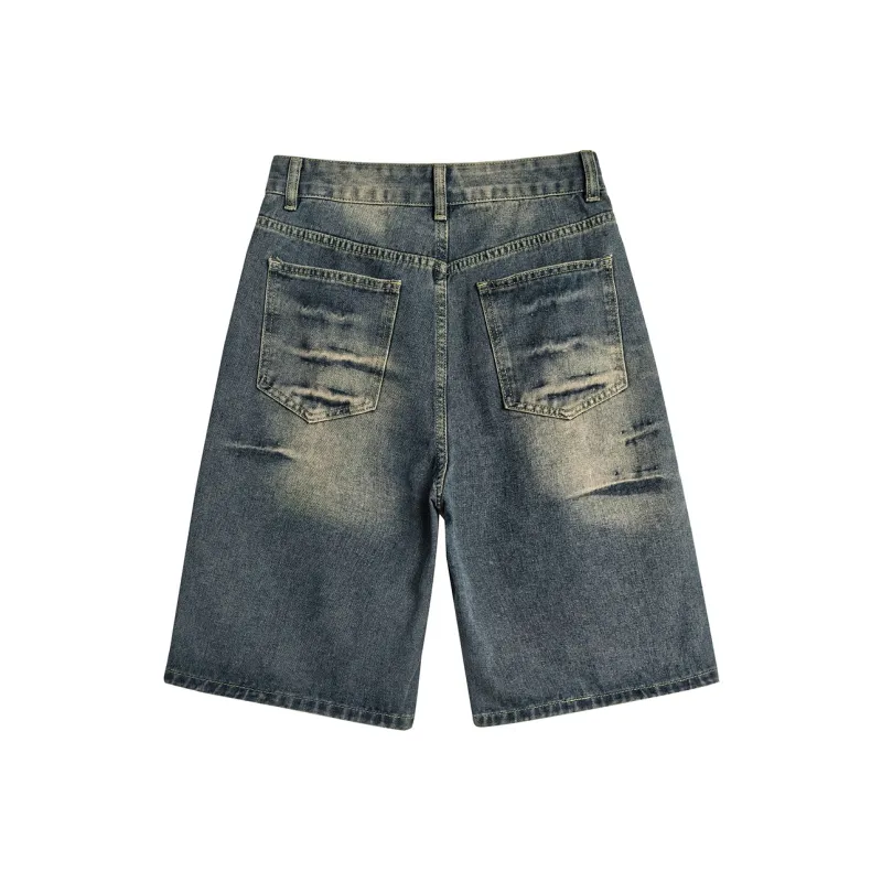MIIOW Denim Shorts Unisex Nostalgic Blue-1