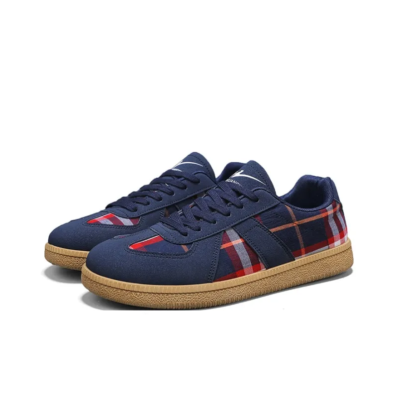 Binary Non slip Lightweight Low Top Casual Shoes Men's Blue-1