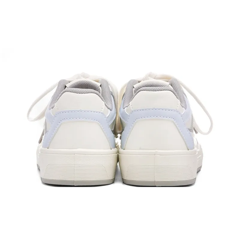 The New Age Family Low Top Skateboard Shoes Women's Beige Blue-2