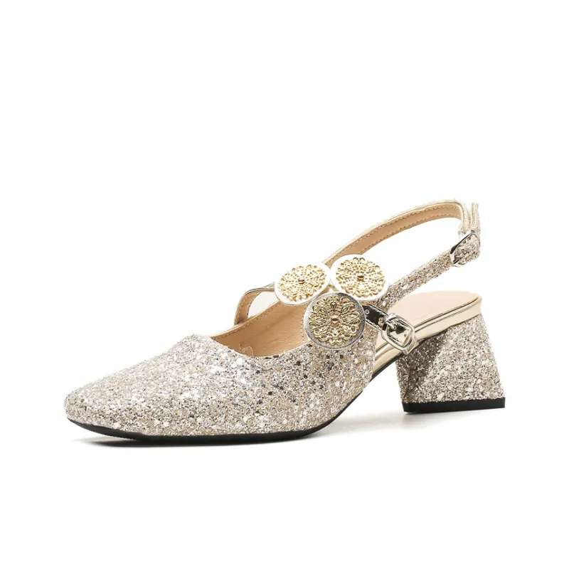 TADSW Chunky Heel High Heels Women's-4