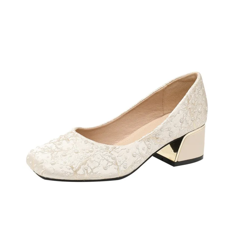 MCKP Chunky Heel High Heels Women's-2