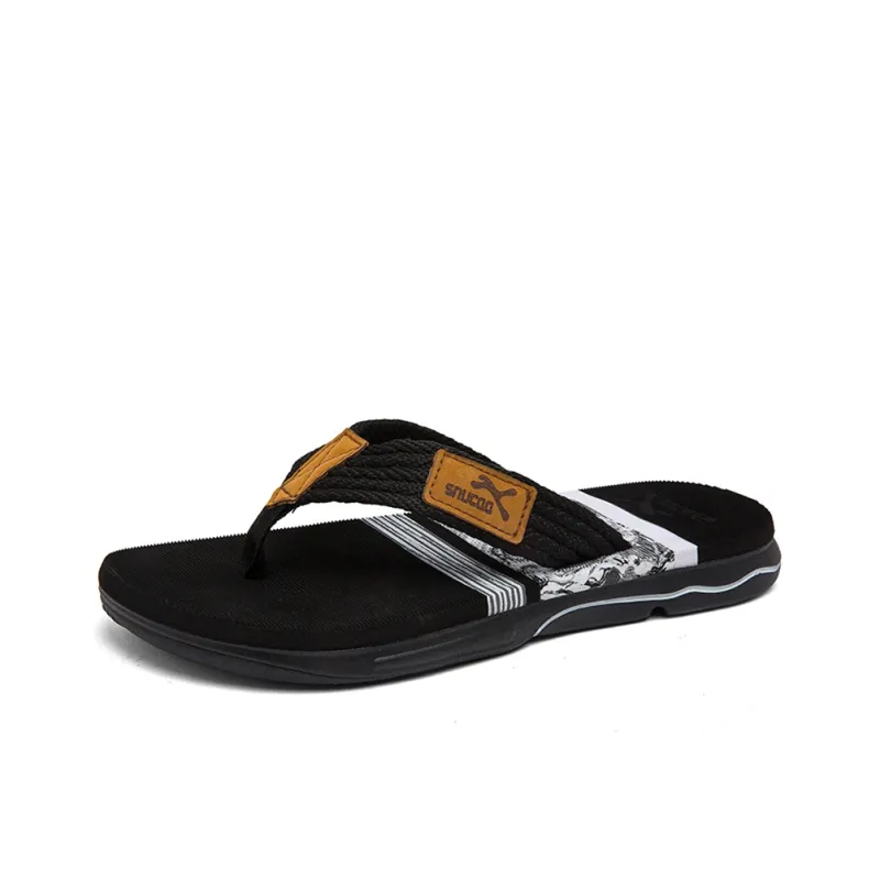 YUZHAOLIN Rubber Sole Odor Resistant Abrasion Resistant Slip Resistant Flip Flops Men's-0