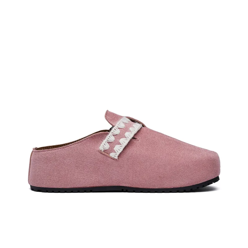 GDXF Rubber Sole Abrasion Resistant Slip Resistant Closed Toe Slippers Women's-7