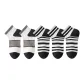 2 Gray Wide Stripes+3 Black Stripes Pattern