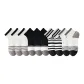 3 White+3 Black+2 Black+2 Black Gray Pinstripe Stripes