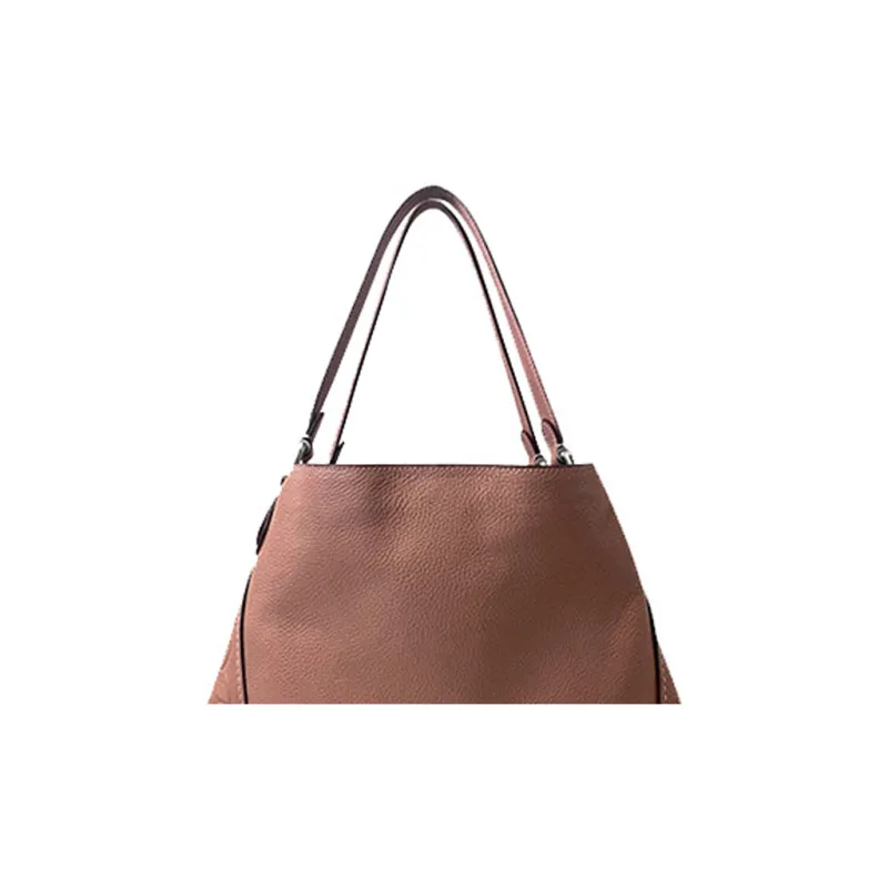 COACH Edie Cow Leather Shoulder Bag, Handbag Women's Pink-4