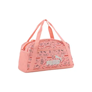 PUMA PhaseAOP Polyester Travel Bag 17L Kids' Pink