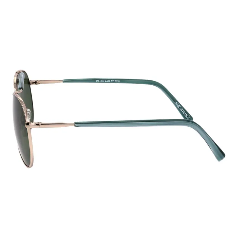 DRIES VAN NOTEN Metal Aviator Sunglasses Unisex Green-2