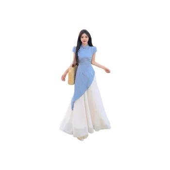 XIANSINIAO Short Sleeved Dress Women's