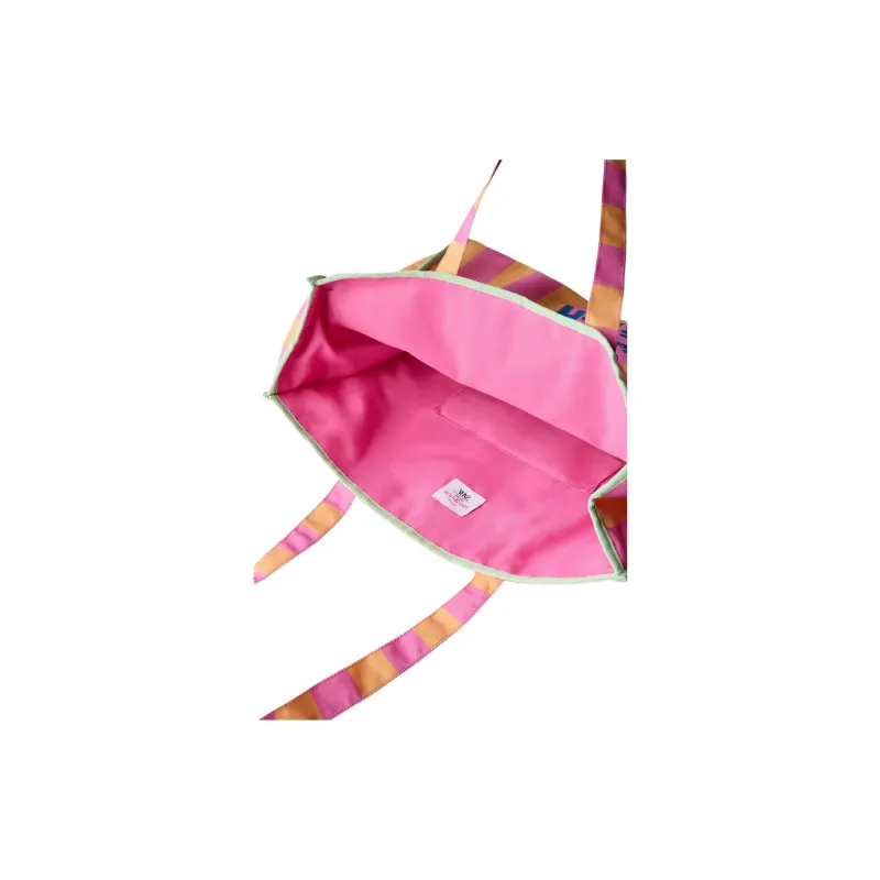 ZARA Polyester Tote Bag, Shopping Bag, Handbag Women's Pink-4