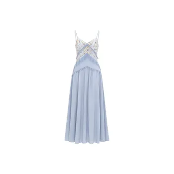 Manekniv Slip Dresses Women's Distant Sky Blue