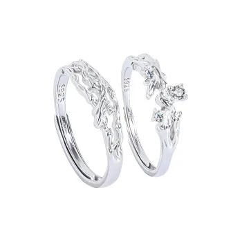 Lao Feng Xiang 925 Sterling Silver Rings Unisex