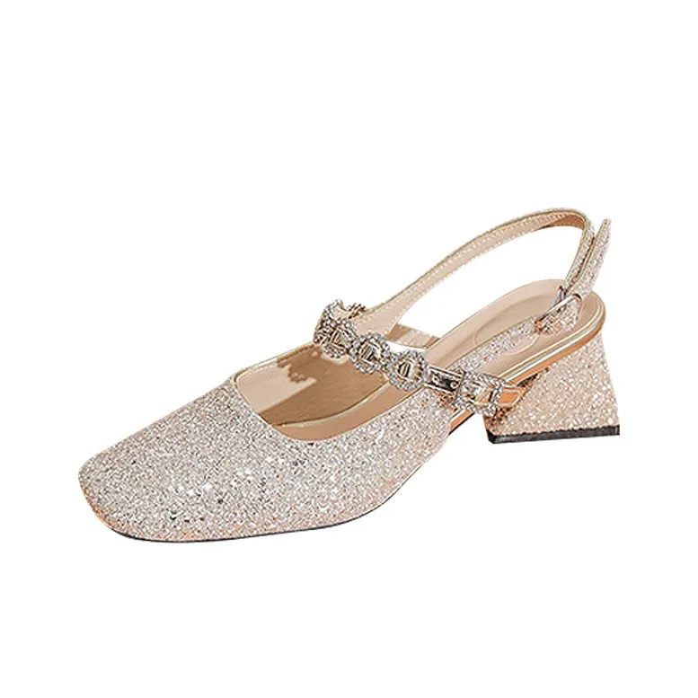 TADSW Chunky Heel High Heels Women's-2