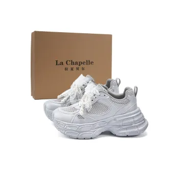 La Chapelle Abrasion Resistant Low Top Chunky Sneakers Women's Gray