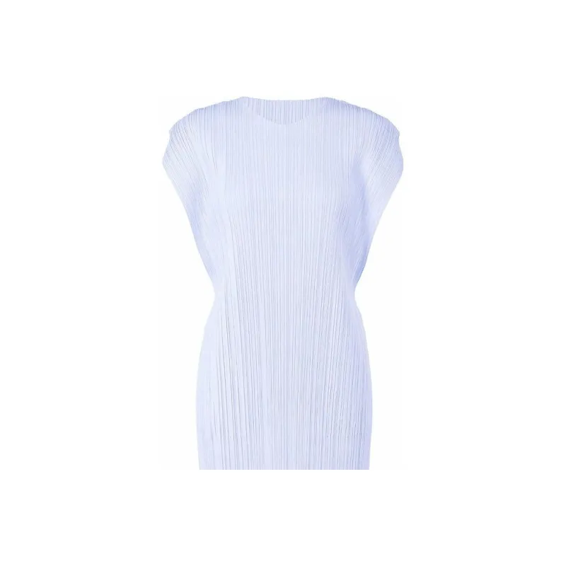 PLEATS PLEASE ISSEY MIYAKE Sleeveless Dresses Women's Light Blue-1