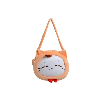 Kewuku Plush One Shoulder Portable Backpack Women's Ginger Yellow