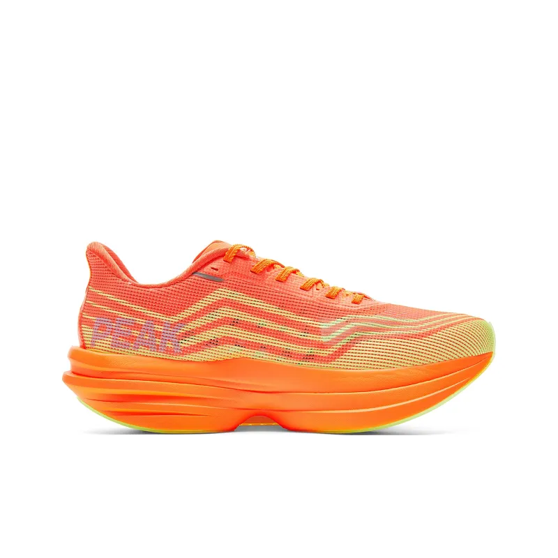 PEAK Cushioning Rebound Abrasion Resistant Slip Resistant Low Top Running Shoes Men's Fluorescent Orange-1