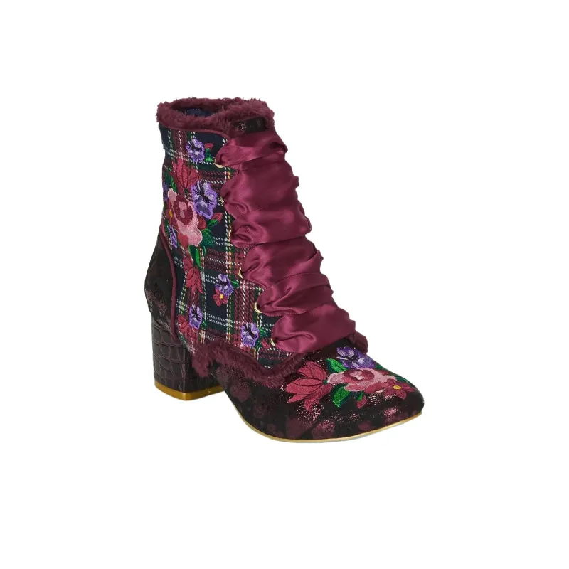 IRREGULAR CHOICE Toasty Toes Ankle Boots Women's Red-2