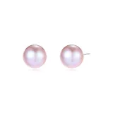 Chinese Steamed Bun Pearl Earring Post