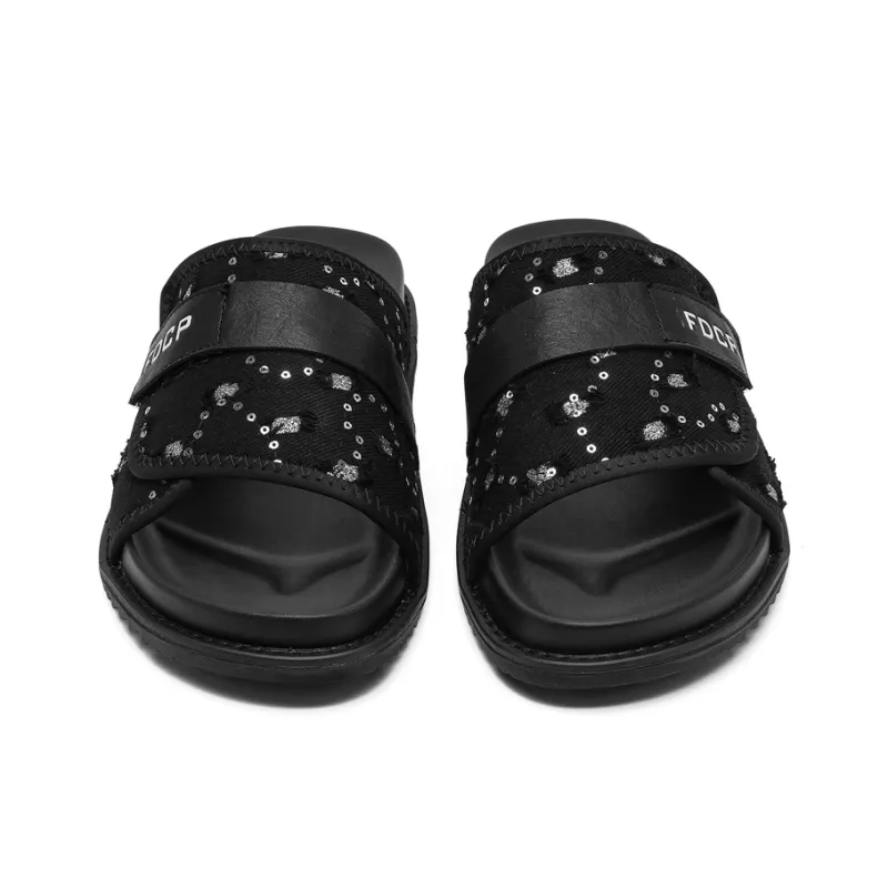 LUOMAIKE Slide Slippers Men's Black-3