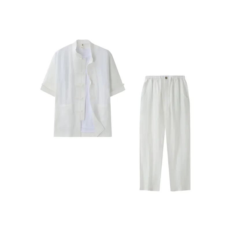 XUANSHENG Shirt Matching Set Men's-9