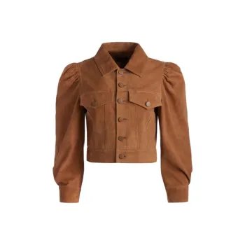 ALICE+OLIVIA Leather Jacket Women's