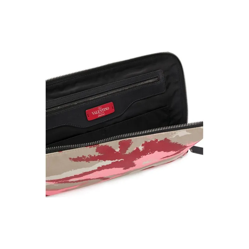 Valentino Nylon Handheld Wallet Men's Multicolor-4