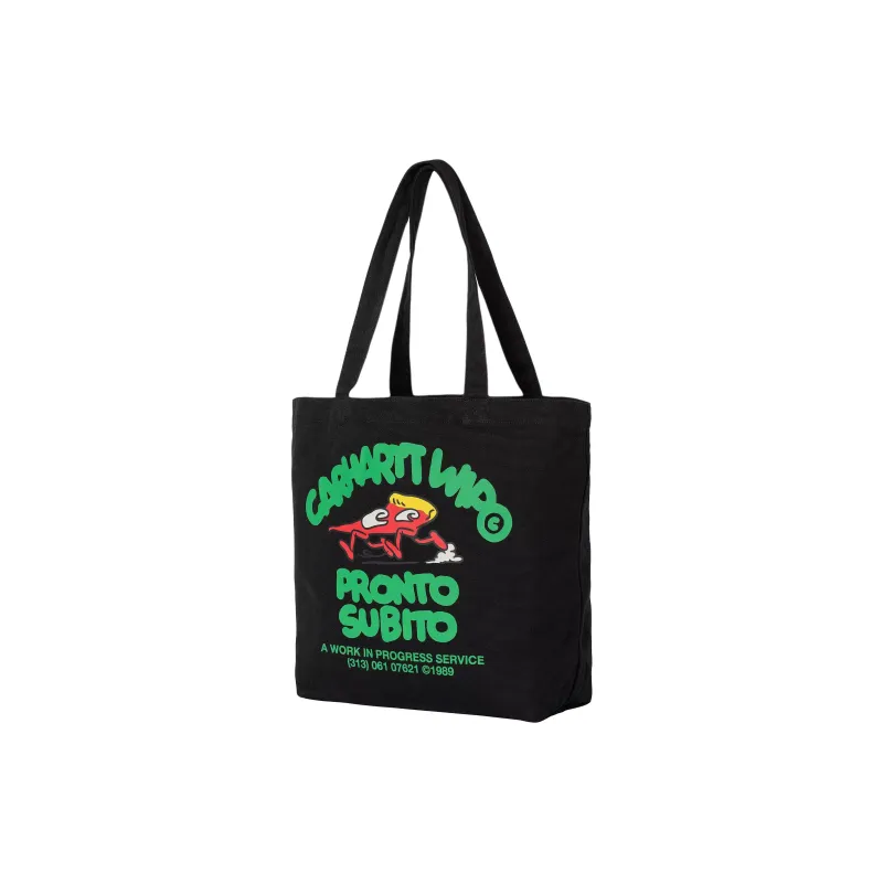 Carhartt WIP Cotton Tote Bag, Shopping Bag, Handbag Unisex Black & Green-1