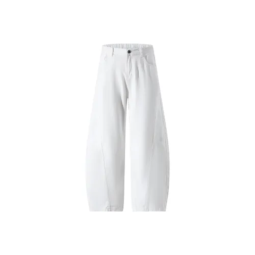 MashiMaro Jeans Unisex White