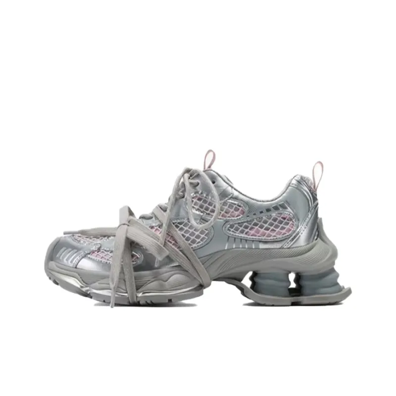 NTOZE Shock Absorbers With Slip Resistant And Abrasion Resistant Properties Chunky Sneakers Women's-5