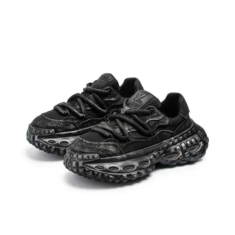 ROBINHOOD Cushioning, Slip Resistant, Abrasion Resistant, Coverage, Support Low Top Chunky Sneakers Men's-3