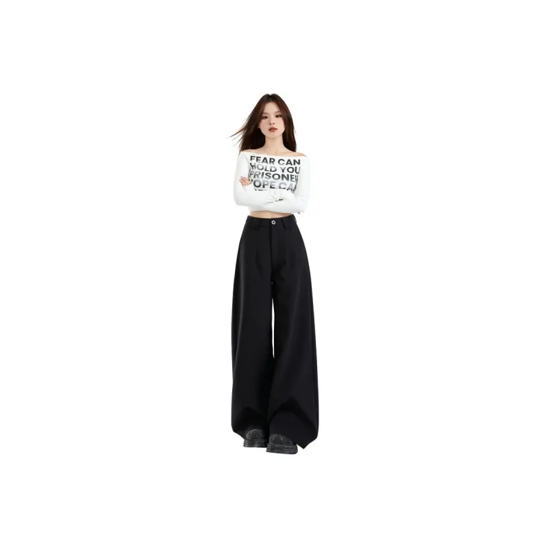 YINLEI Suit Trousers Women's Black-0