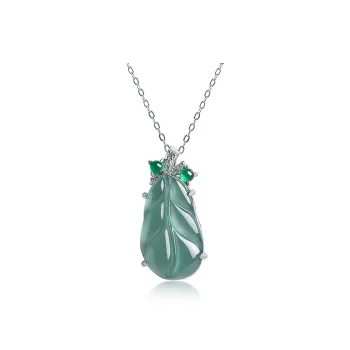 With The Heart Of The Jade Ice Glutinous Jadeite Necklaces Women's