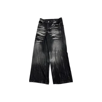 HKRXEC Jeans Men Black