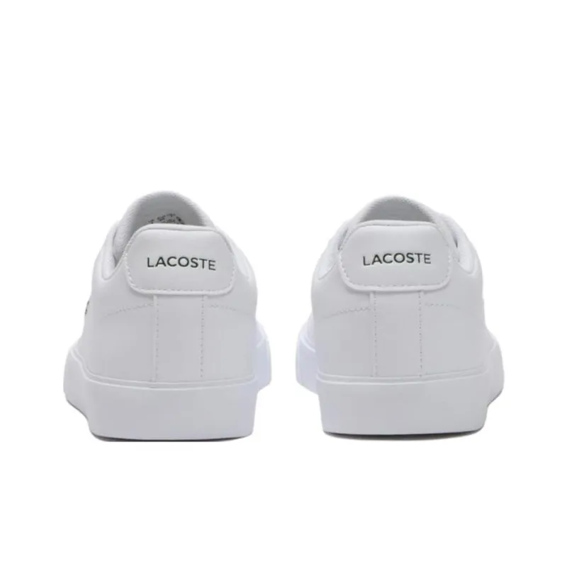 LACOSTE Lerond Wear resistant And Lightweight Low Top Skateboard Shoes Women's White-3