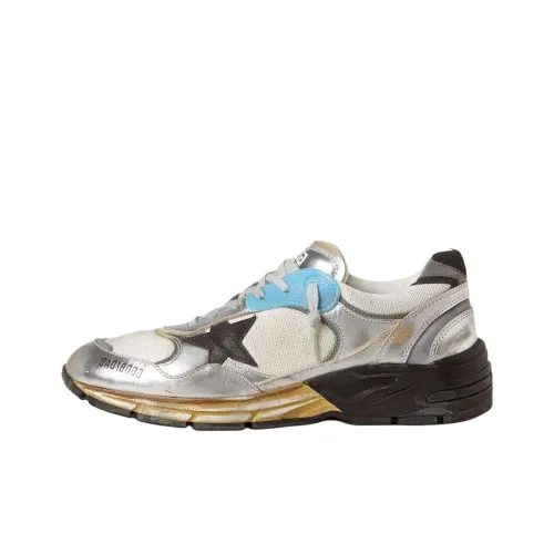 Golden Goose Dad Star Low Top Casual Shoes Men's Silver