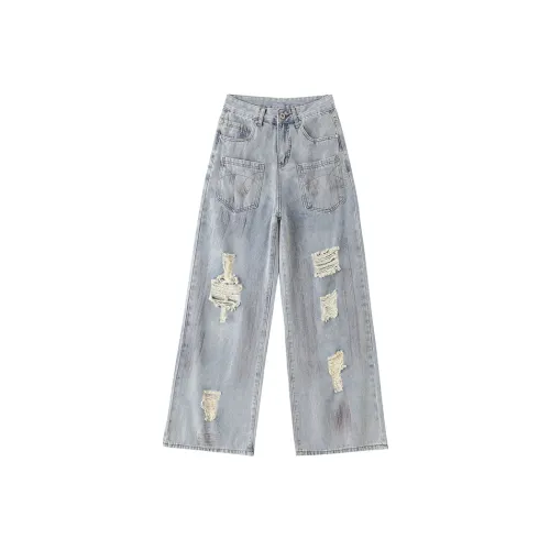 LAMLICKA Jeans Unisex Blue