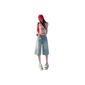 7 SEVFUN Denim Shorts Women's Light Blue