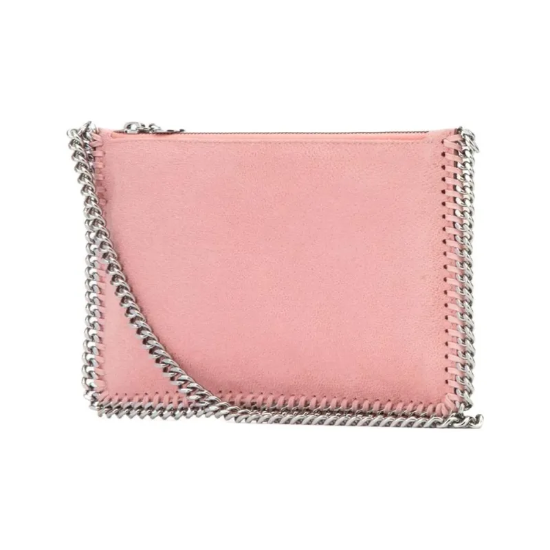 Stella McCartney Falabella Polyurethane One Shoulder Handbag Women's Pink-1