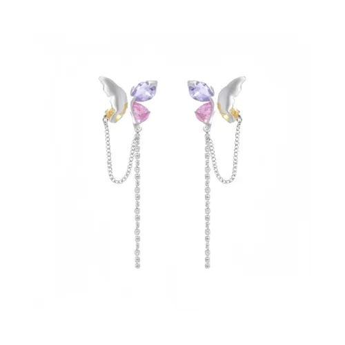 Barbie S925 Silver Earrings Women's Silver