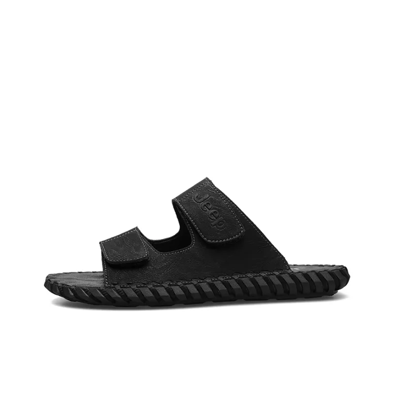 Jeep Rubber Sole Slip Resistant Abrasion Resistant Slide Slippers Men's-6