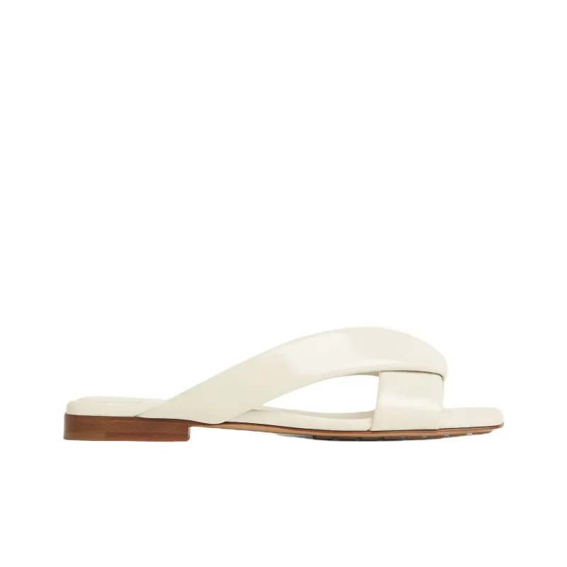 Bottega Veneta Slide Slippers Women's White-1