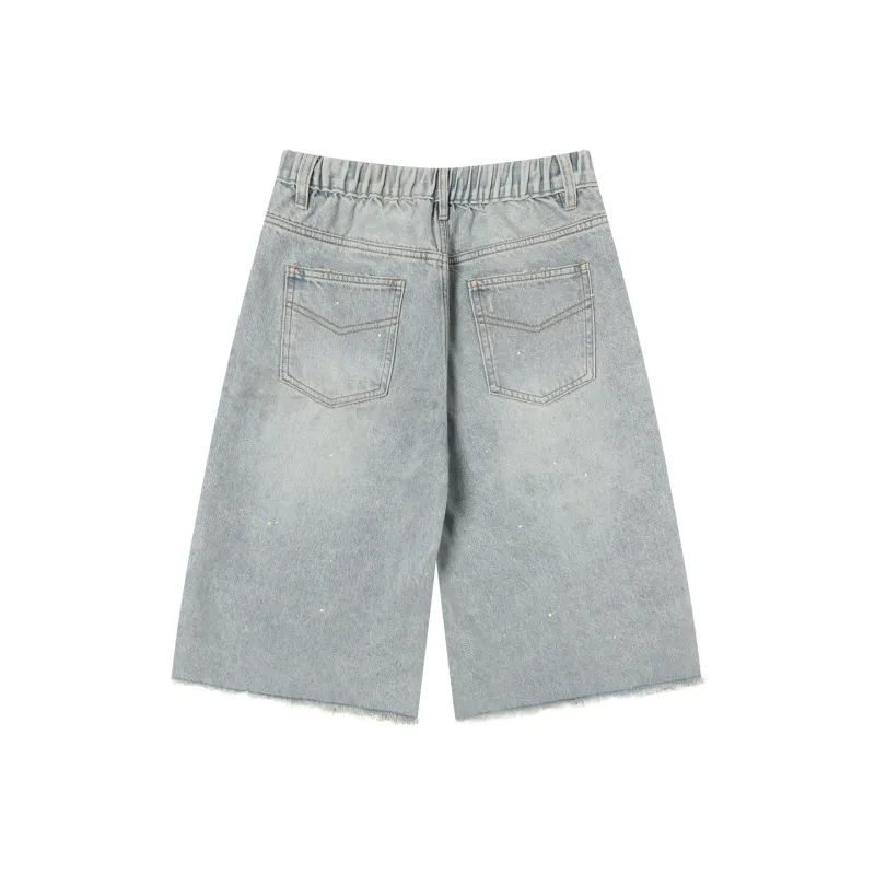 TGNS Casual Shorts Unisex Denim Blue-1