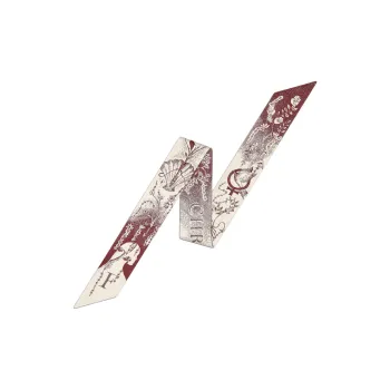 DIOR Silk Scarves Unisex Burgundy